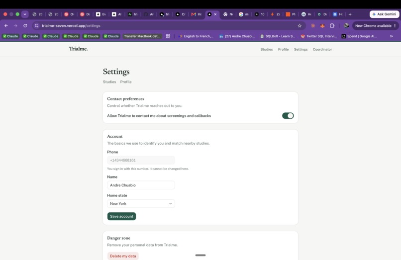 Trialme – screenshot 3
