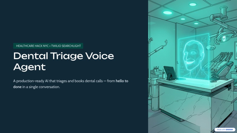 Dental Triage Voice Agent – screenshot 3