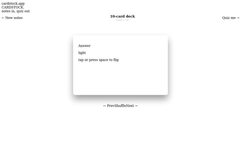 Cardstock – screenshot 2