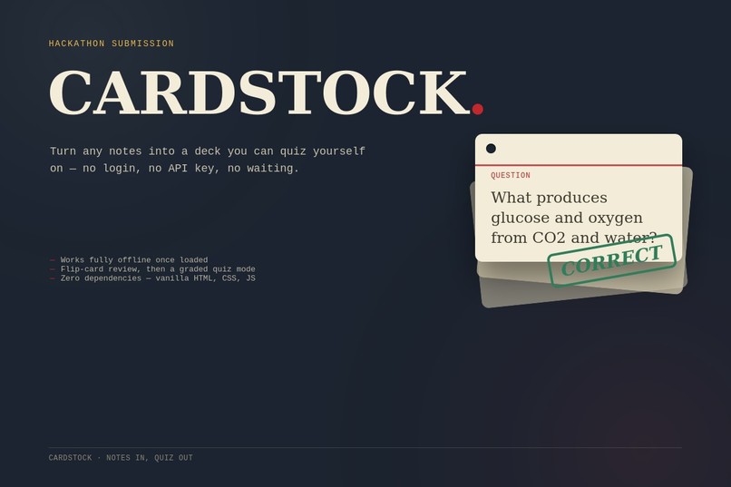 Cardstock – screenshot 1