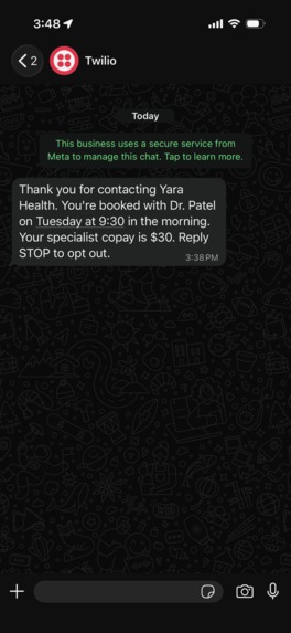 Yara Health – screenshot 2