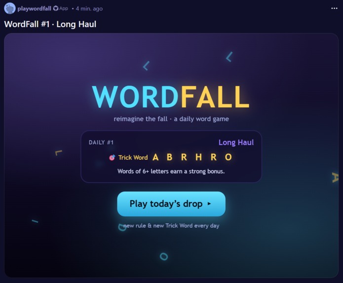  WordFall – screenshot 1
