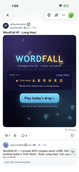  WordFall – screenshot 2