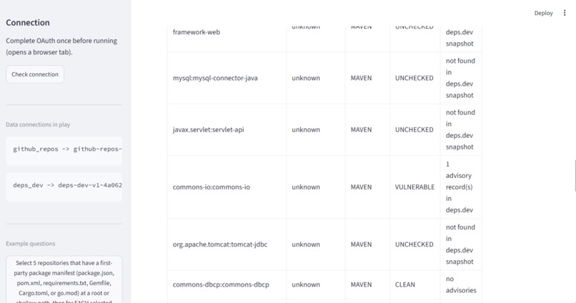 Dependency Risk Auditor – screenshot 2