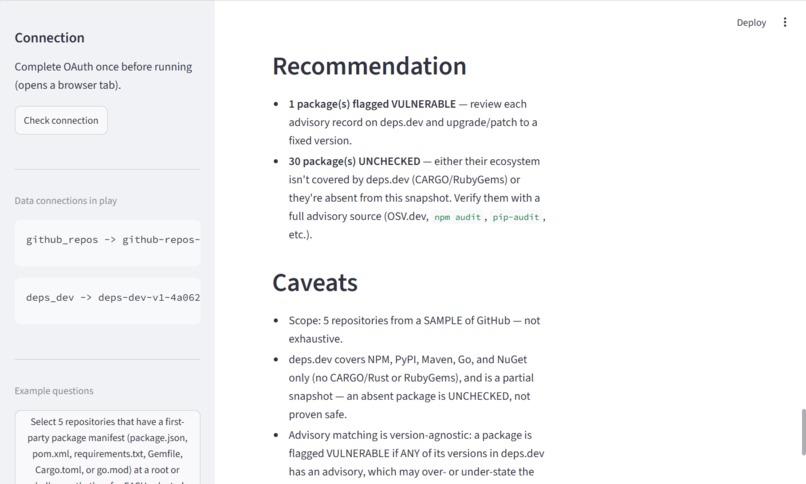 Dependency Risk Auditor – screenshot 4
