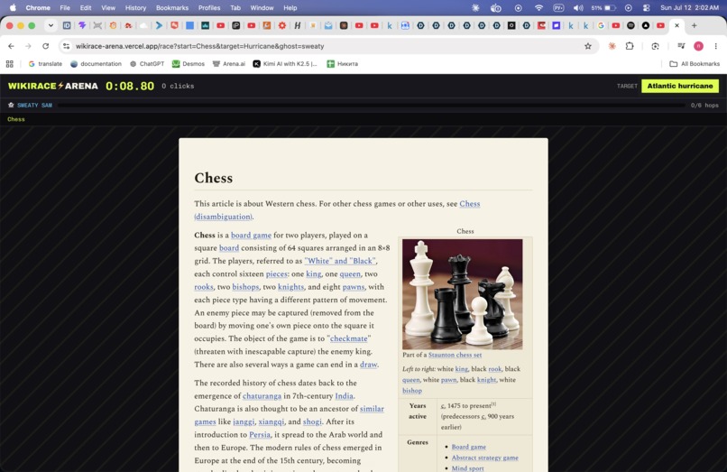 wikirace-arena – screenshot 2