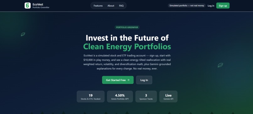 EcoVest – screenshot 2