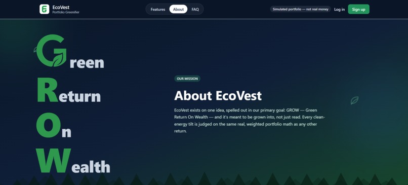 EcoVest – screenshot 1