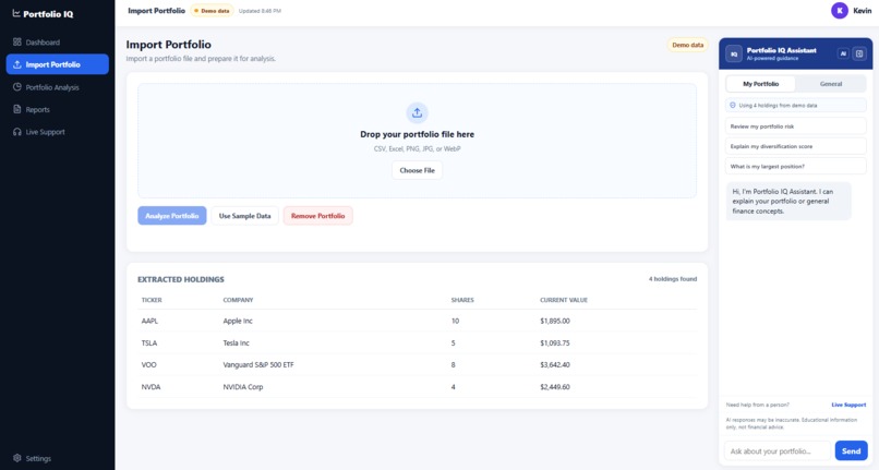 PortfolioIQ – screenshot 3