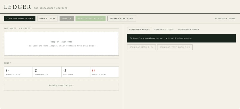 Ledger – screenshot 1