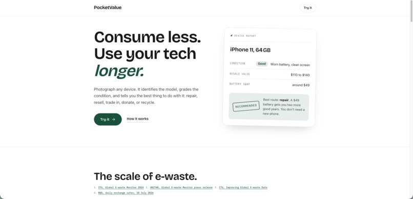 PocketValue – screenshot 1