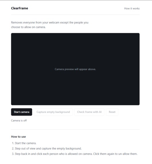 ClearFrame – screenshot 1