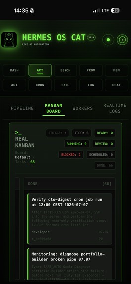 Hermes OS Cat — AI Command Center – screenshot 2