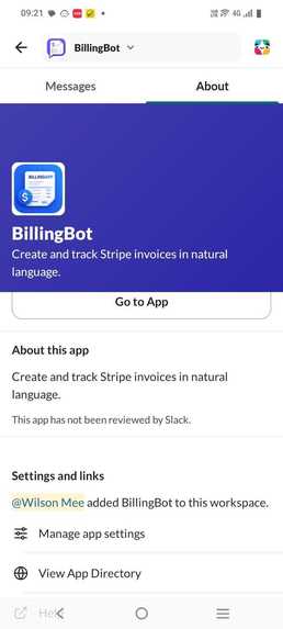 Slack Invoice – screenshot 1
