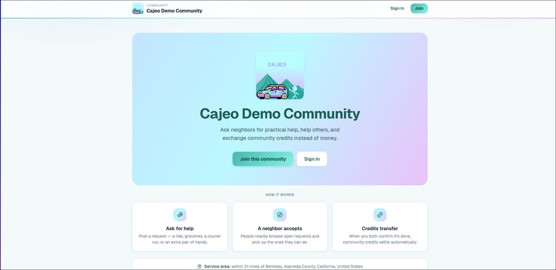 CAJEO: Communities Always Join Each Other – screenshot 1