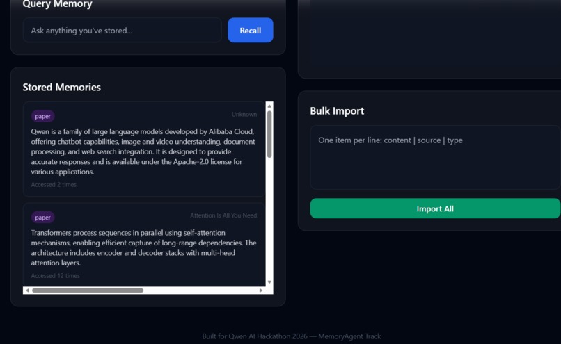 Recall – screenshot 1