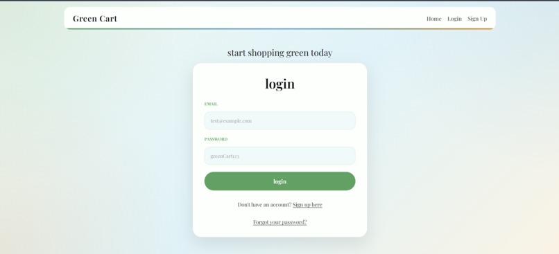 GreenCart – screenshot 1