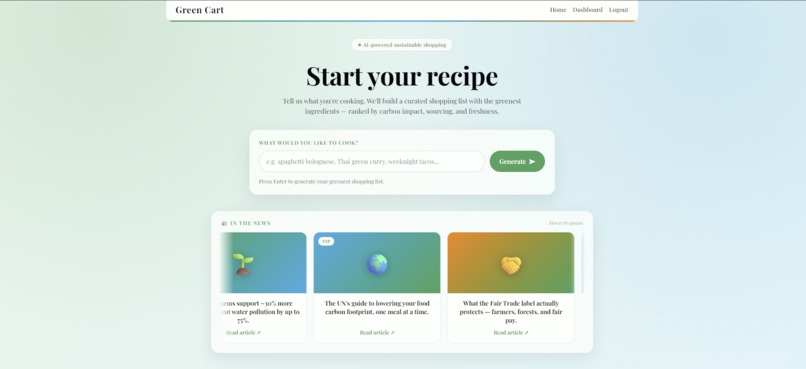 GreenCart – screenshot 2