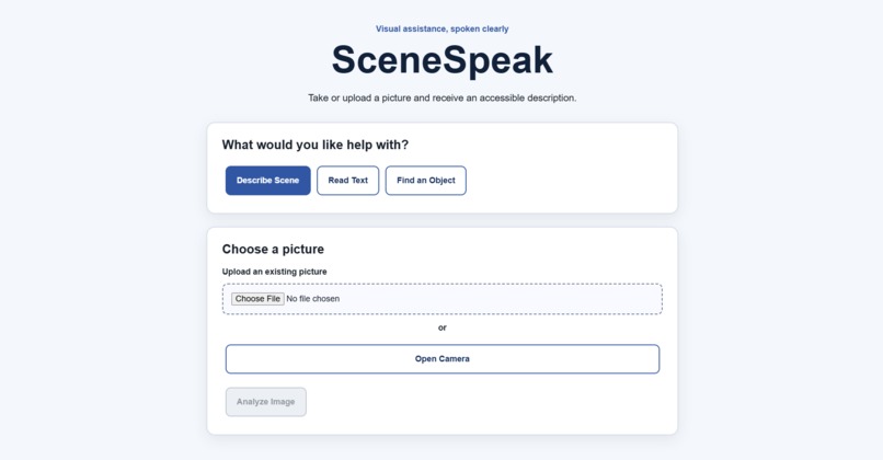SceneSpeak – screenshot 1