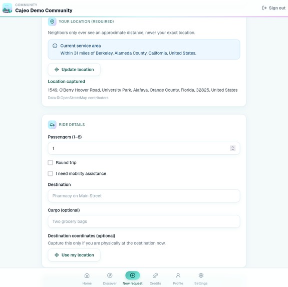 CAJEO: Communities Always Join Each Other – screenshot 3