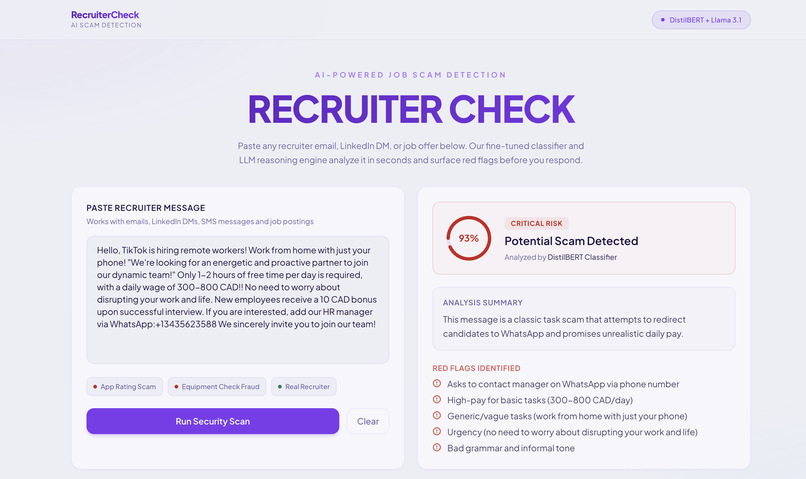 RecruiterCheck – screenshot 2