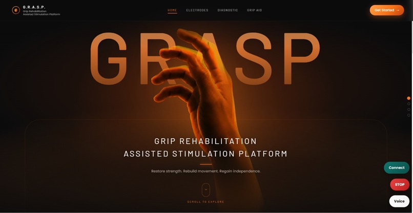 G.R.A.S.P. Grip Rehabilitation Assisted Stimulation Platform – screenshot 1