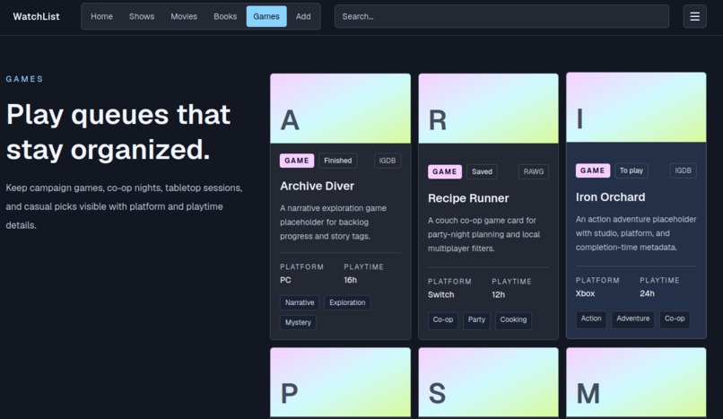 WatchList – screenshot 3