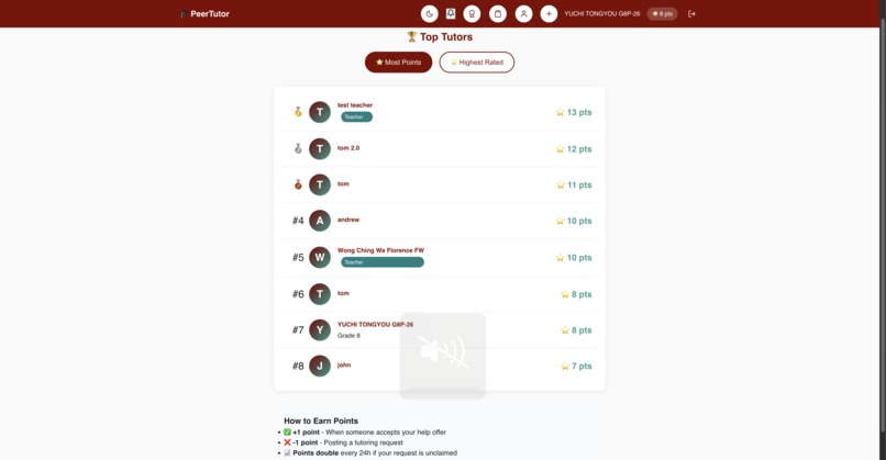 Peertutor – screenshot 3