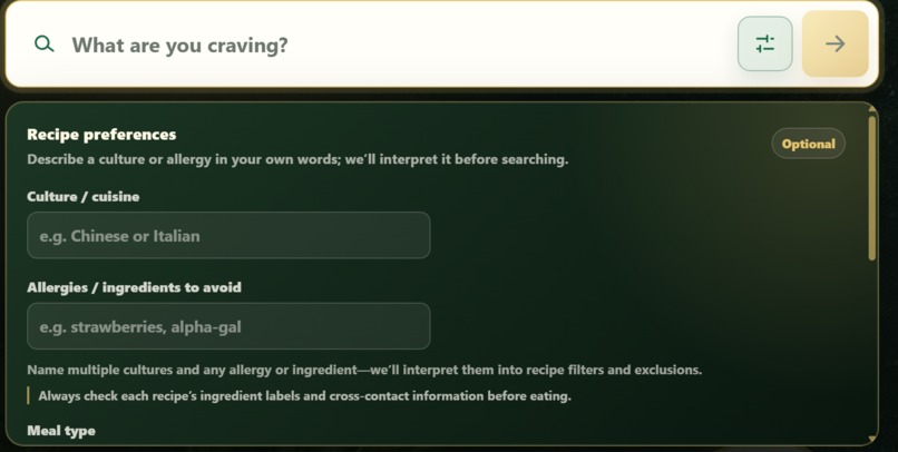 dishly – screenshot 2