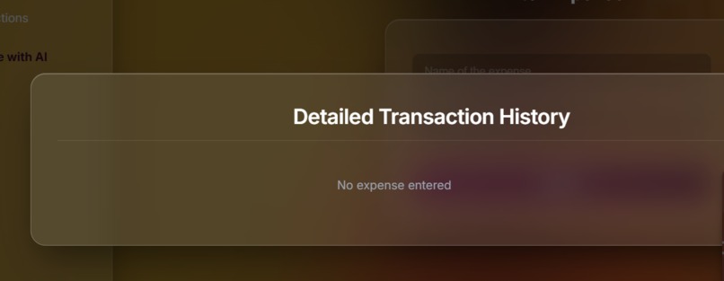 Expense Tracker AI – screenshot 1