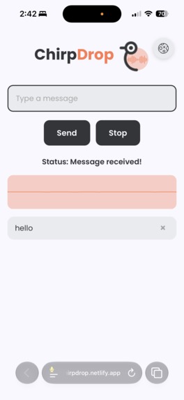 ChirpDrop – screenshot 2