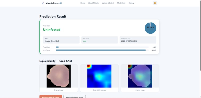 MalariaDetect AI – screenshot 2