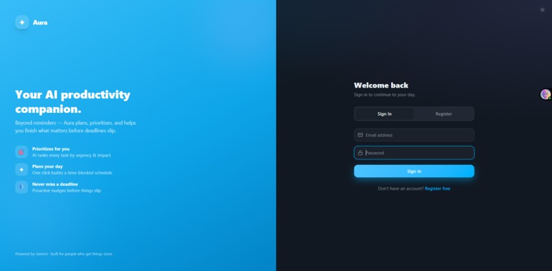 AI-Powered-Productivity-Companion – screenshot 1