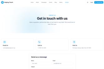 Helping Touch – NGO Management & Donation Platform