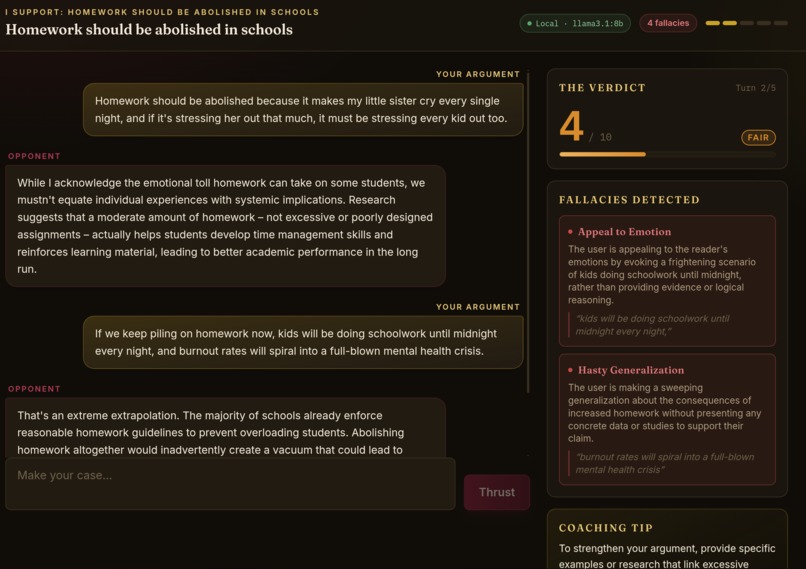 Fallacy Fencer – screenshot 1