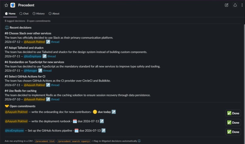 Precedent – screenshot 6