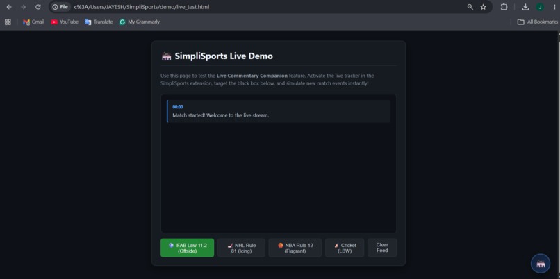 SimpliSports – screenshot 1