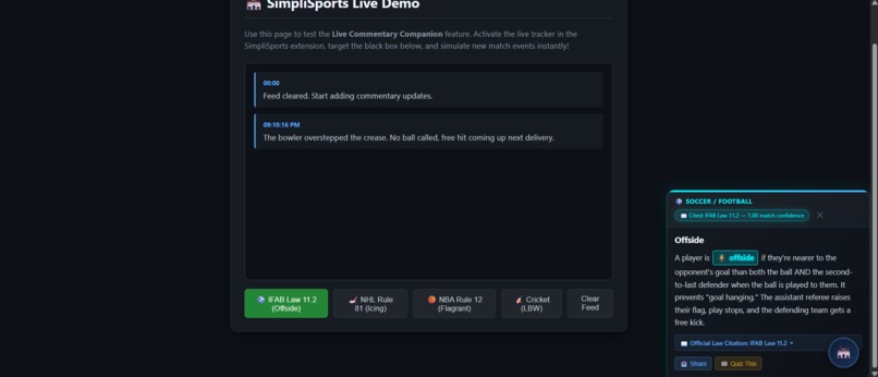 SimpliSports – screenshot 5