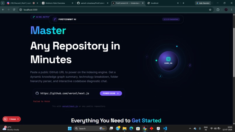 FirstCommit AI – screenshot 1