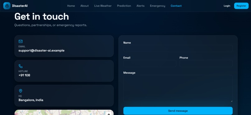 DISASTER PREDICTION AND ALERT SYSTEM – screenshot 3