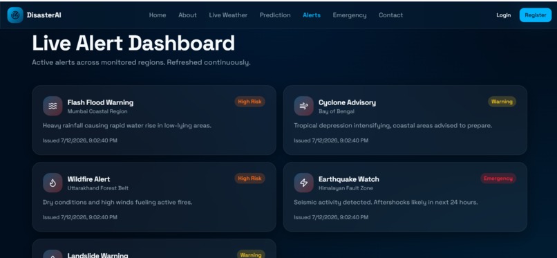 DISASTER PREDICTION AND ALERT SYSTEM – screenshot 5