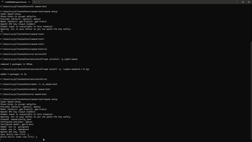 Agent swarm – screenshot 1