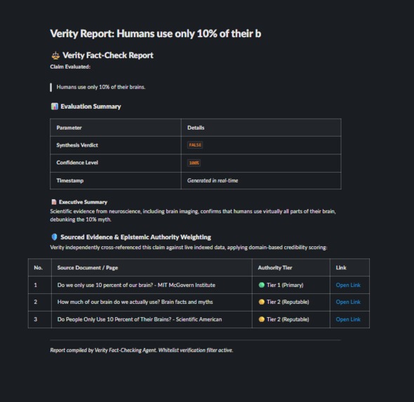 Verity — Fact-Checking Agent for Slack – screenshot 3