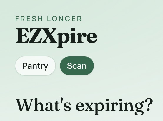EZXpire – screenshot 1