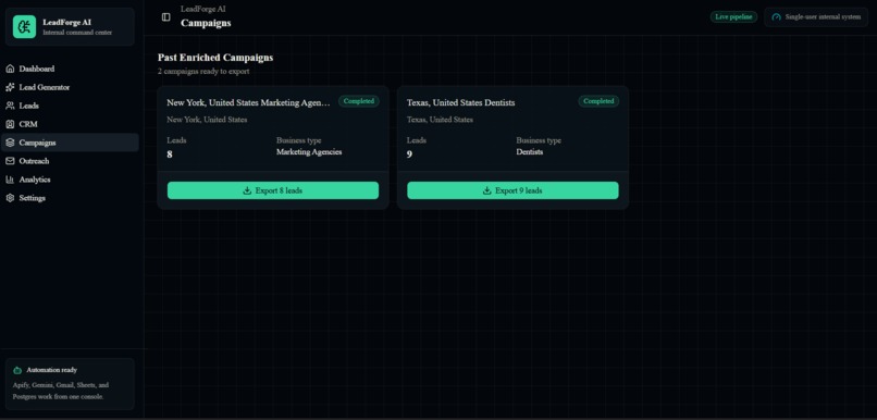 LeadForge AI – screenshot 6