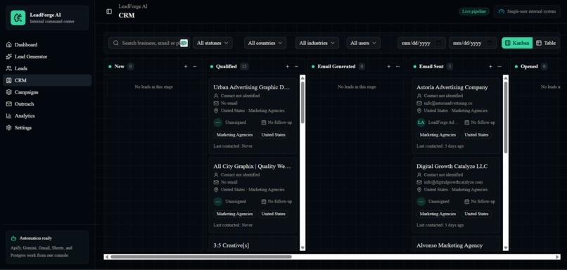 LeadForge AI – screenshot 5