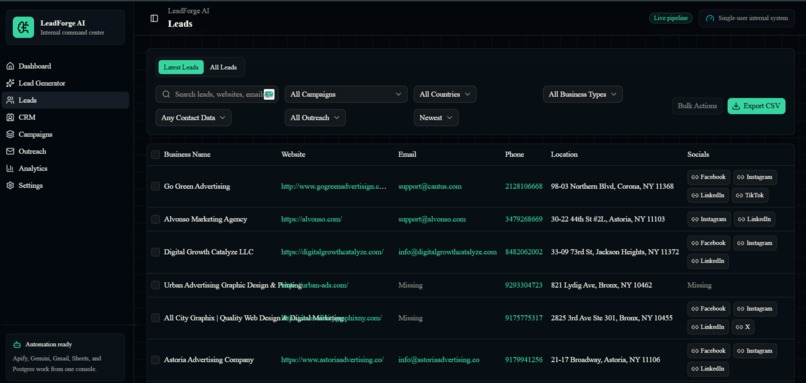 LeadForge AI – screenshot 3