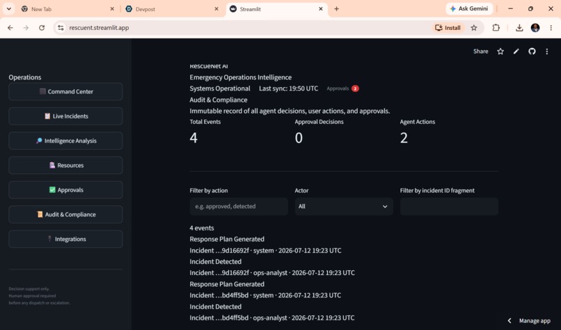 RescueNet AI – screenshot 1