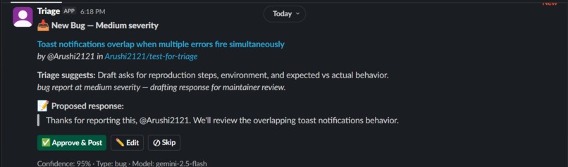 Triage – screenshot 2
