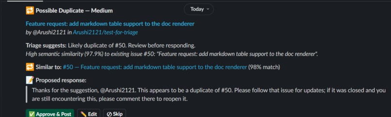 Triage – screenshot 3